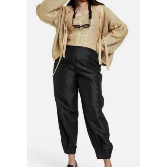 Kiki Vargas Pants - Kiki Vargas x Target Black Scallop Pocket Pants Med